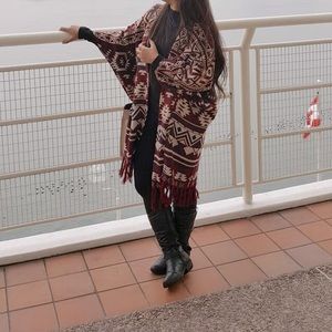 BOHO Style.. It’s kinda shawl with holes for arms